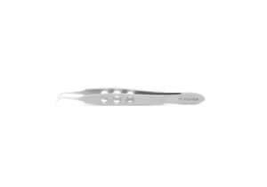 55-458-Mcpherson Suturing Corneal Forceps 1x2 Fine Teeth Angled